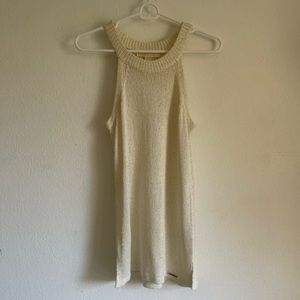 MICHAEL KORS~NWT~Top~Tunic~Sleeveless~Cream~Size Small